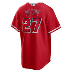 Mike Trout Los Angeles Angels Alternate Replica Player Name Jersey - Red