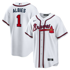 Ozzie Albies Atlanta Braves Home Replica Player Name Jersey White | Nike