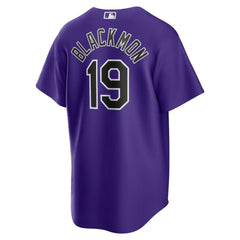 Charlie Blackmon Colorado Rockies Alternate Replica Player Name Jersey - Purple
