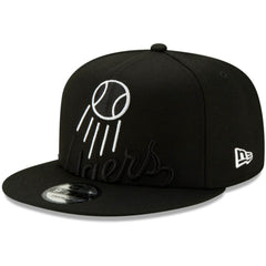 Los Angeles Dodgers Monochrome Logo Elements 9FIFTY Adjustable Snapback Hat Black | New Era
