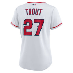 Mike Trout Los Angeles Angels Women's Home Replica Player Jersey - White