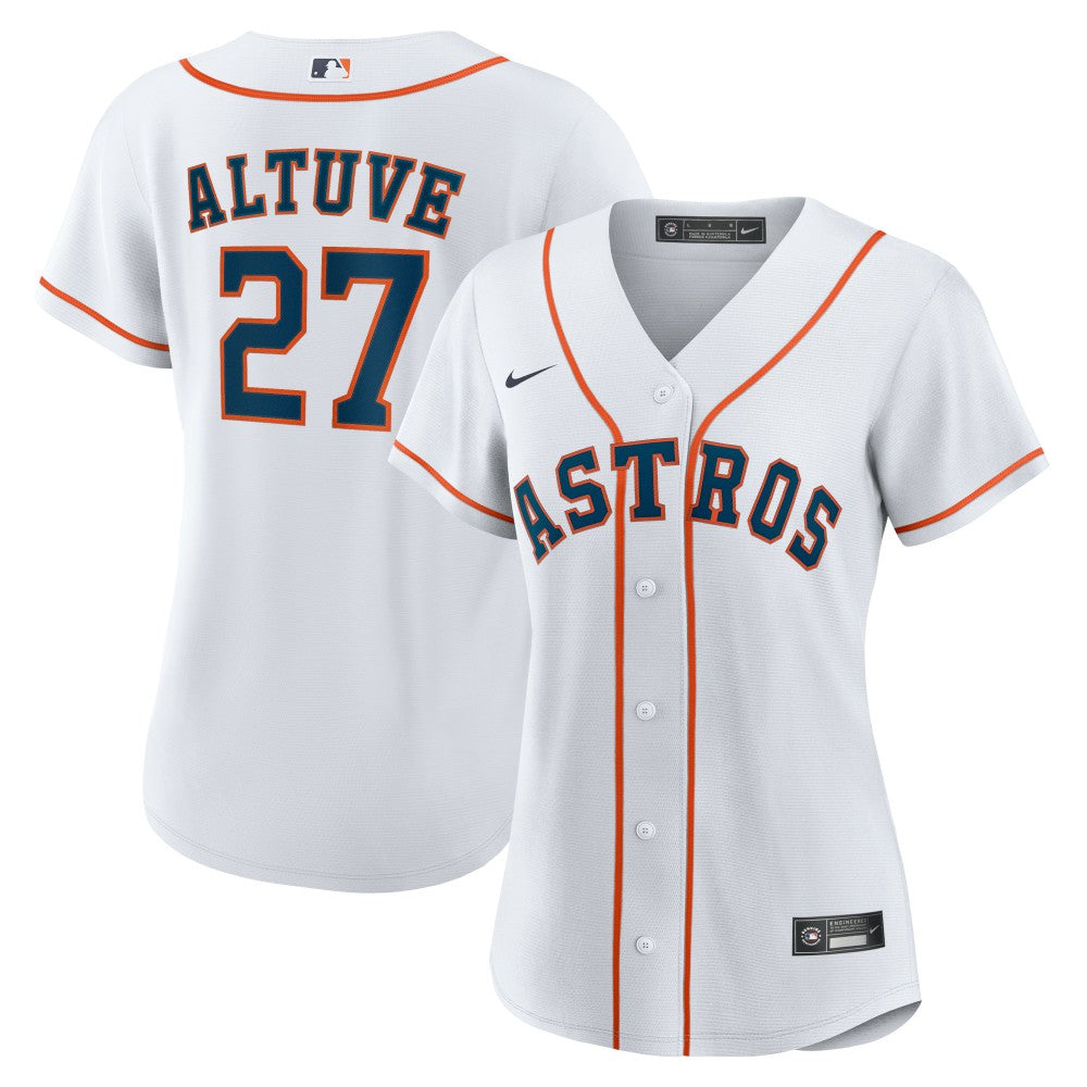 Jose Altuve Houston Astros Women's Home Replica Player Jersey - White