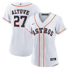 Jose Altuve Houston Astros Women's Home Replica Player Jersey - White