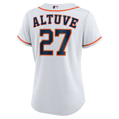 Jose Altuve Houston Astros Women's Home Replica Player Jersey - White