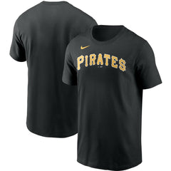 Pittsburgh Pirates Team Wordmark T-Shirt Black | Nike