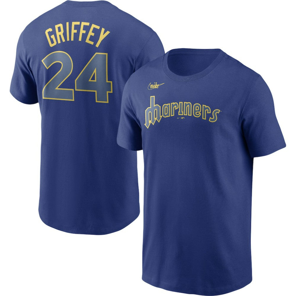 Ken Griffey Jr. Seattle Mariners Cooperstown Collection Name & Number T-Shirt Royal | Nike