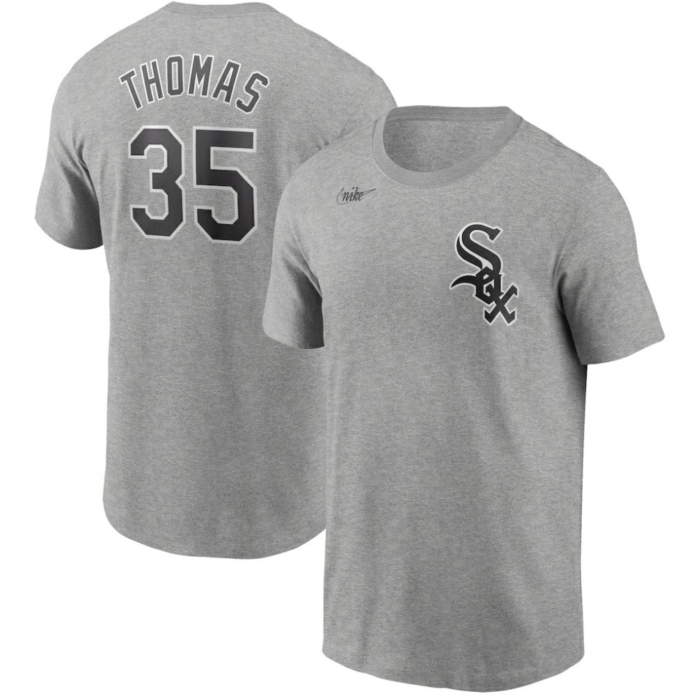 Frank Thomas Chicago White Sox Cooperstown Collection Name & Number T-Shirt Heathered Gray | Nike