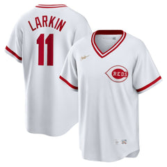 Barry Larkin Cincinnati Reds Home Cooperstown Collection Player Jersey White | Nike