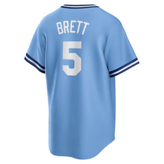 George Brett Kansas City Royals Road Cooperstown Collection Player Jersey - Light Blue