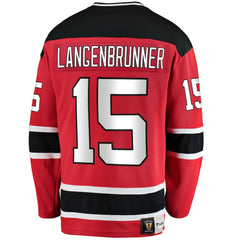 Jamie Langenbrunner New Jersey Devils Fanatics Premier Breakaway Retired Player Jersey Red