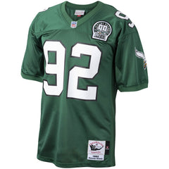 Reggie White Philadelphia Eagles Authentic Throwback Retired Player Jersey - Green for sale