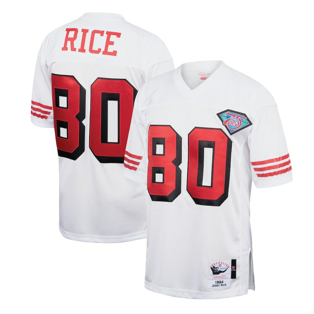 Jerry Rice San Francisco 49ers 1994 Authentic Throwback Retired Player Jersey - White outlet