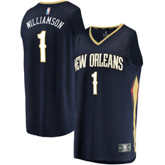 Zion Williamson New Orleans Pelicans Fast Break Replica Jersey Navy - Icon Edition