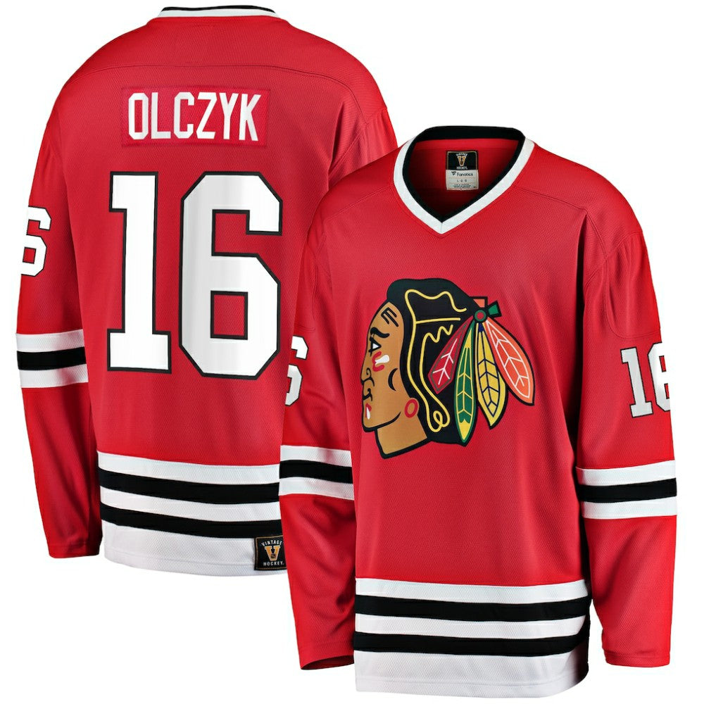 Eddie Olczyk Chicago Blackhawks Fanatics Premier Breakaway Retired Player Jersey Red