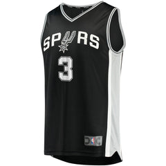 Keldon Johnson San Antonio Spurs Fast Break Replica Jersey Black - Icon Edition