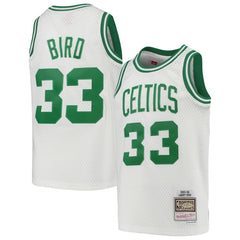 Larry Bird Boston Celtics Youth 1985-86 Hardwood Classics Swingman Throwback Jersey - White