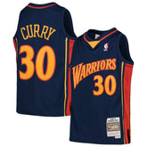 Stephen Curry Golden State Warriors Youth 2009-10 Hardwood Classics Swingman Throwback Jersey sale - Navy