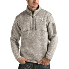 Houston Astros Antigua Fortune Quarter-Zip Pullover Jacket Oatmeal