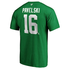Joe Pavelski Dallas Stars Fanatics Authentic Stack Player Name & Number T-Shirt Kelly Green