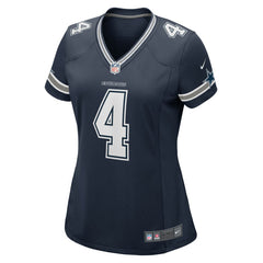 Dak Prescott Dallas Cowboys Women's Game Team Jersey - Navy