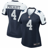 Dak Prescott Dallas Cowboys Women's Alternate Game Team Jersey - Navy