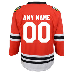 Chicago Blackhawks Youth Replica Custom Jersey Red