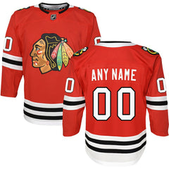 Chicago Blackhawks Youth Premier Custom Jersey Red