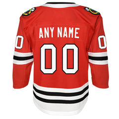 Chicago Blackhawks Youth Premier Custom Jersey Red