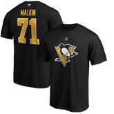 Evgeni Malkin Pittsburgh Penguins Fanatics Authentic Stack Player Name & Number T-Shirt Black