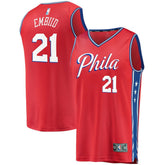 Joel Embiid Philadelphia 76ers Youth 2019/20 Fast Break Replica Player Team Jersey - Statement Edition - Red