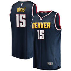 Nikola Jokic Denver Nuggets Fast Break Player Jersey sale - Icon Editi- Navy