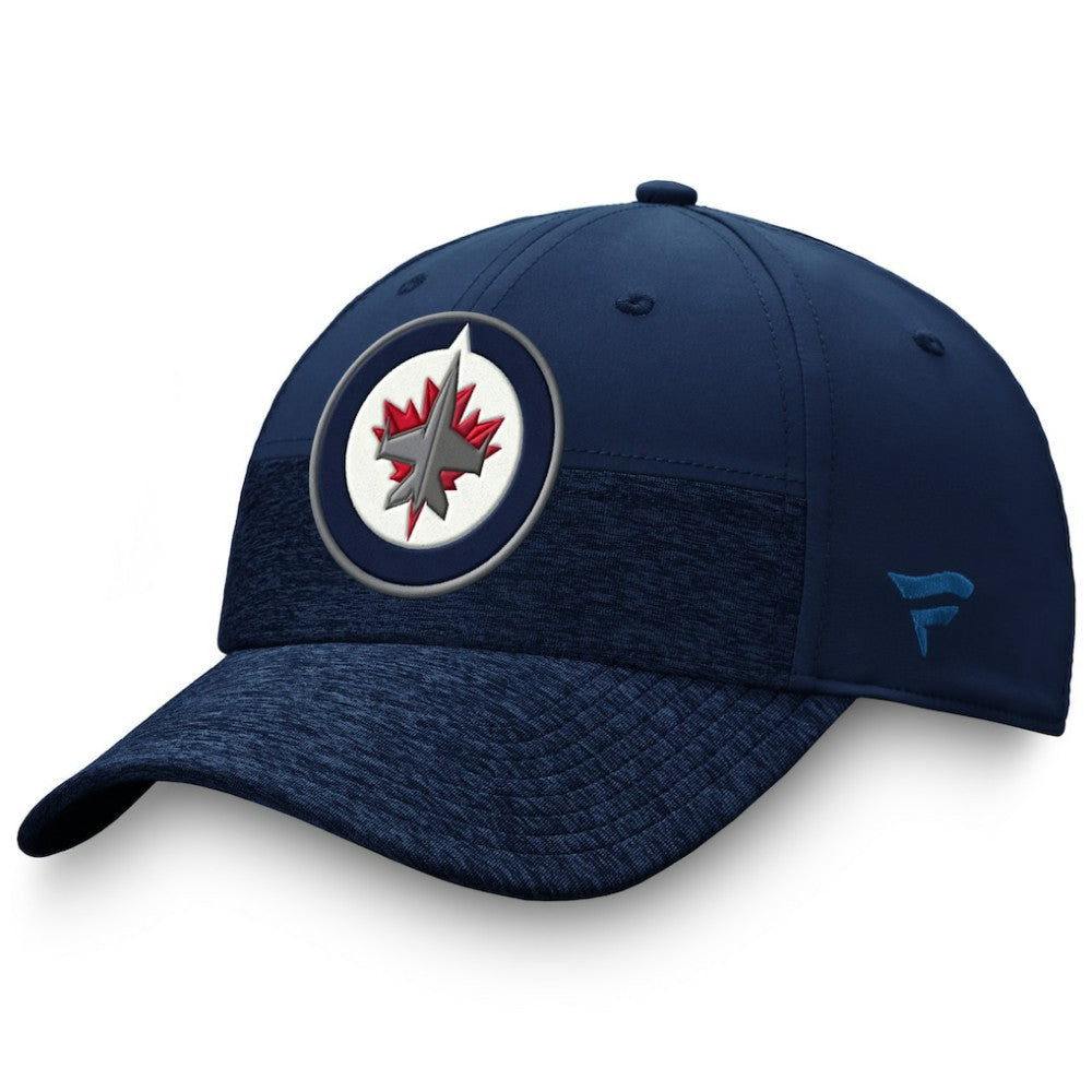 Winnipeg Jets Fanatics Authentic Pro Locker Room 2-Tone Flex Hat Navy