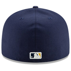 Milwaukee Brewers Home Authentic Collection On-Field 59FIFTY Fitted Hat Navy | New Era