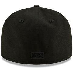 Milwaukee Brewers Black on Black 59FIFTY Fitted Hat Black | New Era
