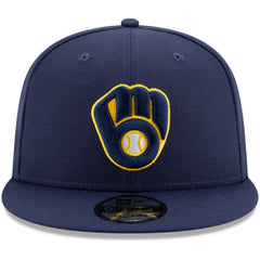 Milwaukee Brewers Team Color 9FIFTY Adjustable Hat Navy | New Era