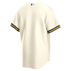 Milwaukee Brewers Home Replica Team Jersey - Cream