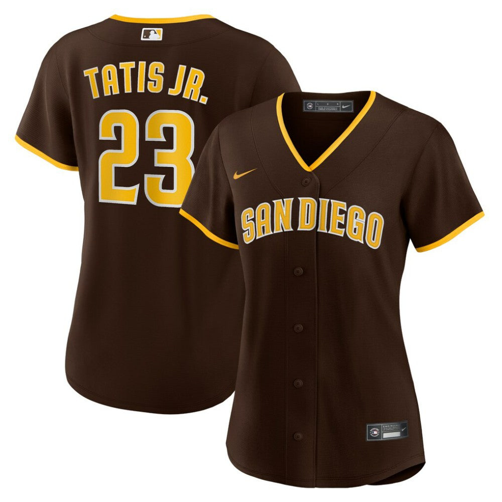Fernando Tat¨ªs Jr. San Diego Padres Women's Road Replica Player Jersey - Brown