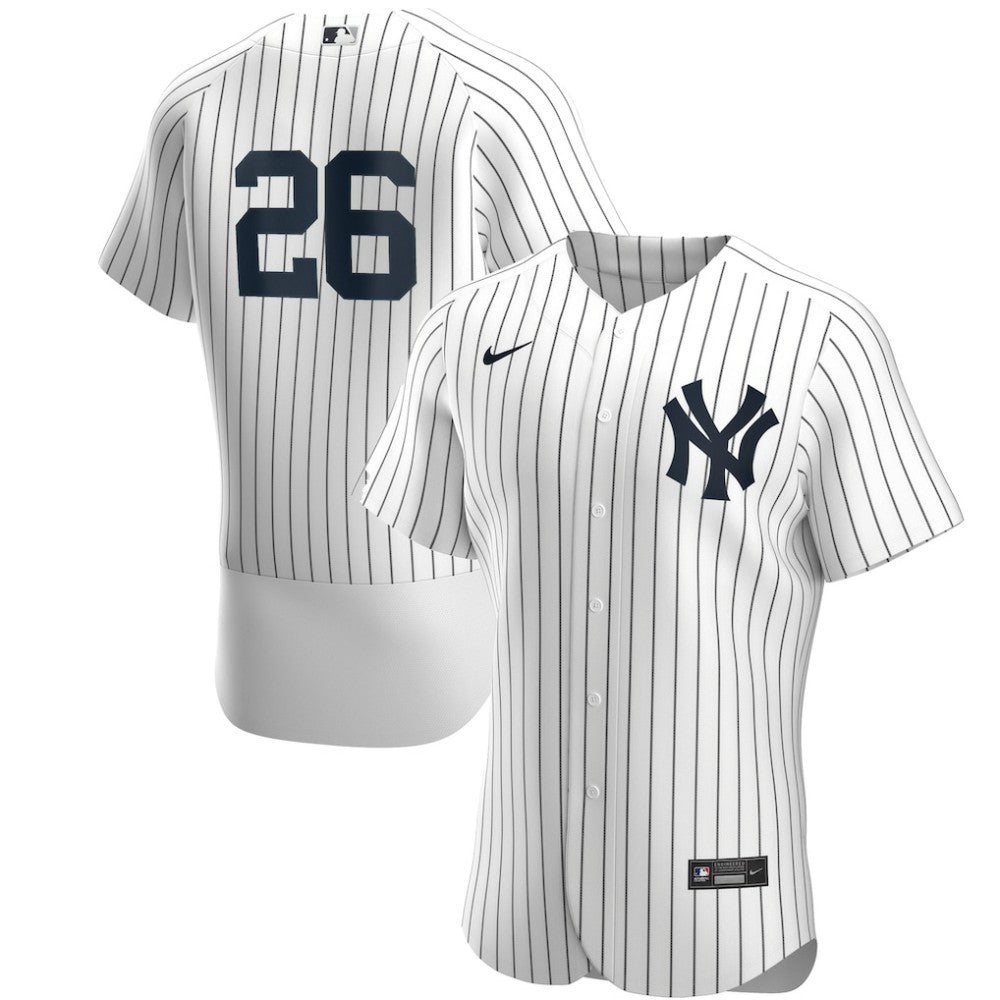 DJ LeMahieu New York Yankees Home Authentic Player Jersey - White/Navy