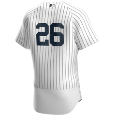 DJ LeMahieu New York Yankees Home Authentic Player Jersey - White/Navy