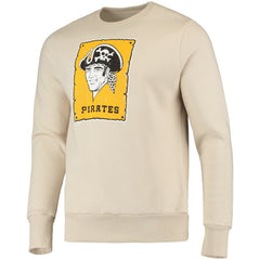 Pittsburgh Pirates Majestic Threads Fleece Pullover Sweatshirt Oatmeal