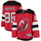Jack Hughes New Jersey Devils Youth Home Premier Player Jersey Red