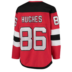 Jack Hughes New Jersey Devils Youth Home Premier Player Jersey Red