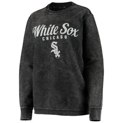 Chicago White Sox G-III 4Her by Carl Banks Women's Comfy Cord Pullover Sweatshirt Black