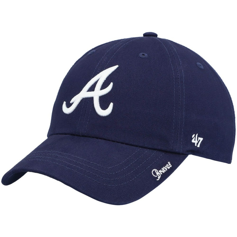 Atlanta Braves Women's Team Miata Clean Up Adjustable Hat Navy | 47 brand