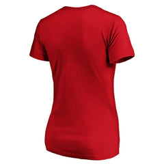 Boston Red Sox Women's Core Official Logo V-Neck T-Shirt Red