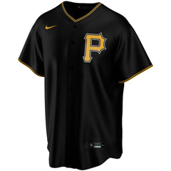 Pittsburgh Pirates Alternate Replica Custom Jersey - Black