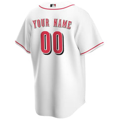 Cincinnati Reds Home Replica Custom Jersey - White