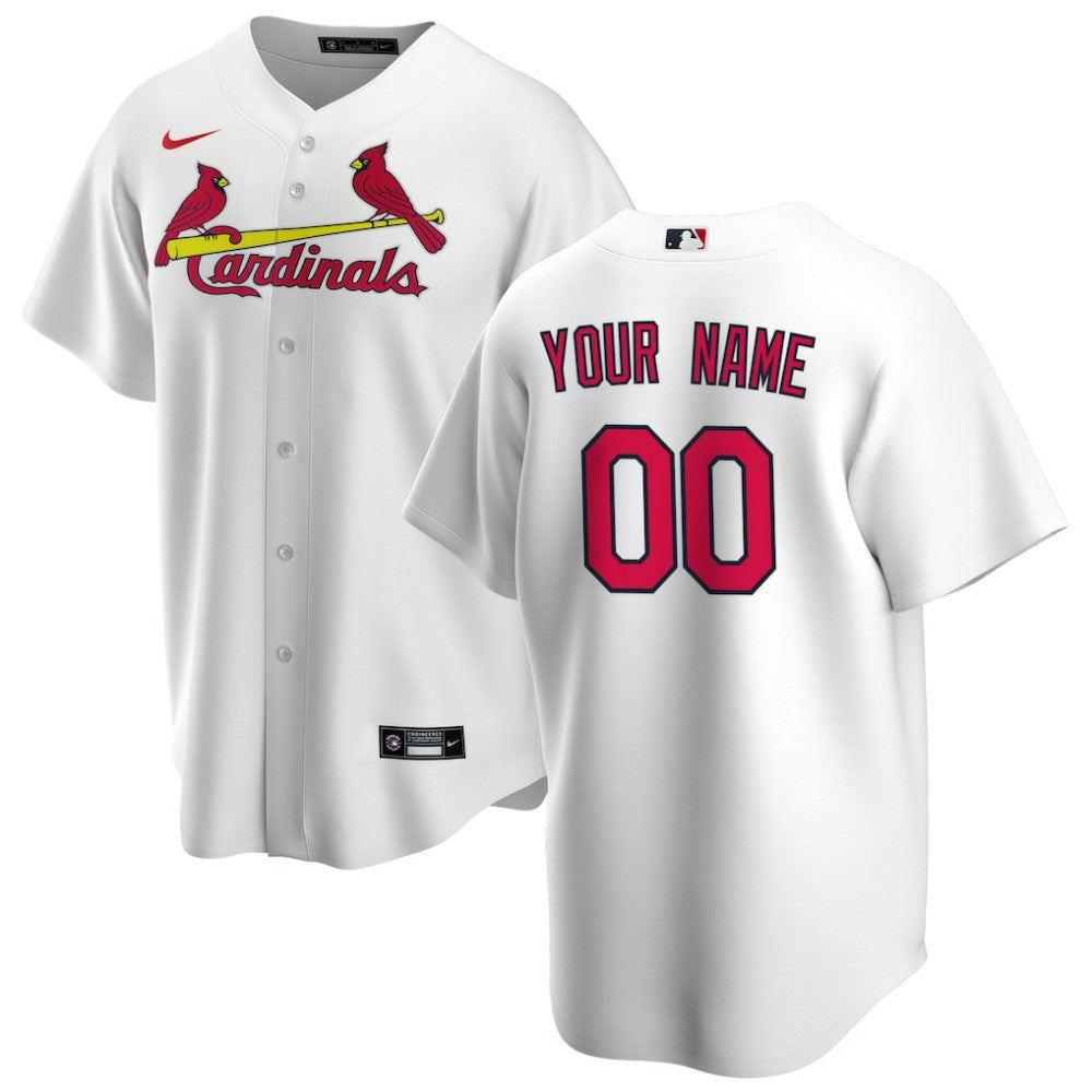 St. Louis Cardinals Home Replica Custom Jersey White | Nike