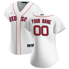 Boston Red Sox Women's Home Replica Custom Jersey - White