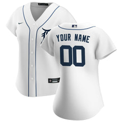Detroit Tigers Women's Home Replica Custom Jersey White | Nike